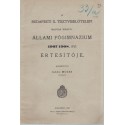 Budapesti X. Tisztviselőtelepi Állami Főgimnázium értesítője 1907-1908