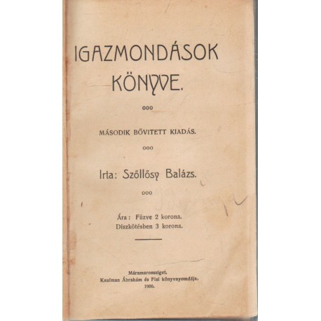 Igazmondások könyve
