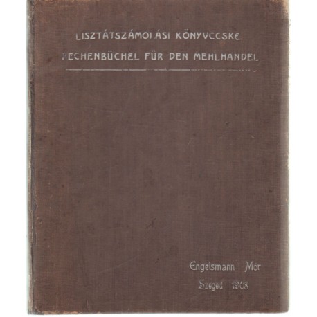 Lisztátszámolási könyvecske