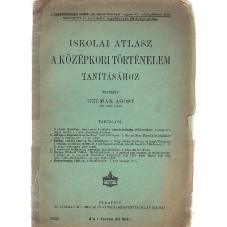 Iskolai atlasz a középkori történelem tanításához