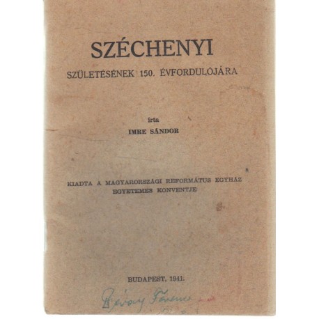 Széchenyi születésének 150. évfordulójára