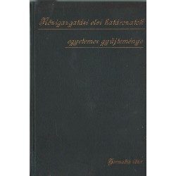 Közigazgatási elvi határozatok egyetemes gyűjteménye III. kötet