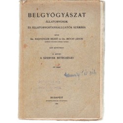 Belgyógyászat állatorvosok és állatorvostanhallgatók számára