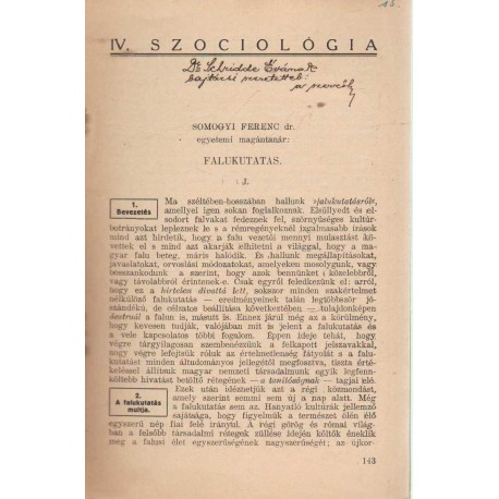 Falukutatás (dedikált)