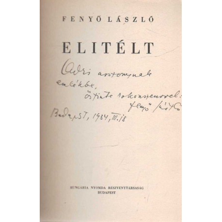 Elitélt (dedikált)