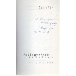 Feljegyzések senkinek (dedikált)