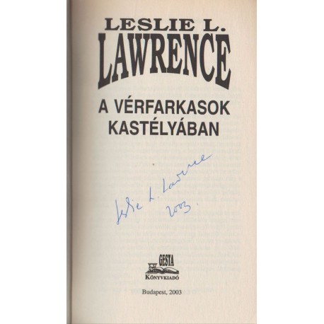 A vérfarkasok kastélyában