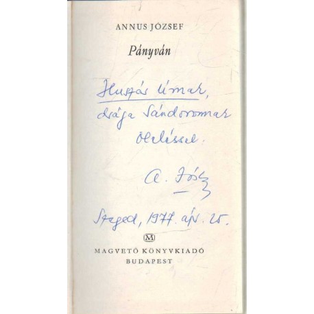 Pányván (dedikált)