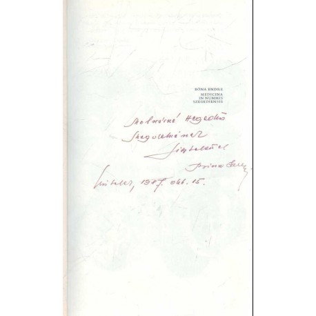 Medicina in nummis Szegediensis (dedikált)