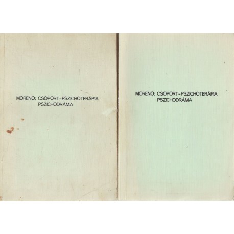 Csoport-pszichoterápia, pszichodráma (I-II.)