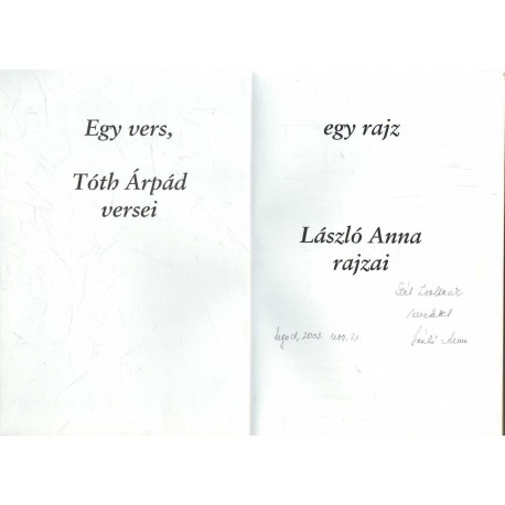 Egy vers, egy rajz (dedikált)