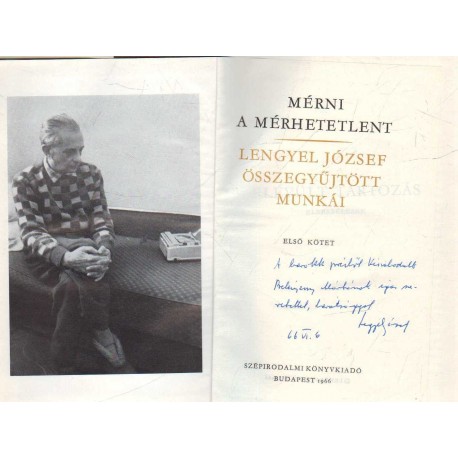 Mérni a mérhetetlent (dedikált)