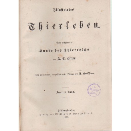 Illustrirtes Thierleben II-III. kötet