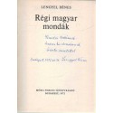 Régi magyar mondák (dedikált)