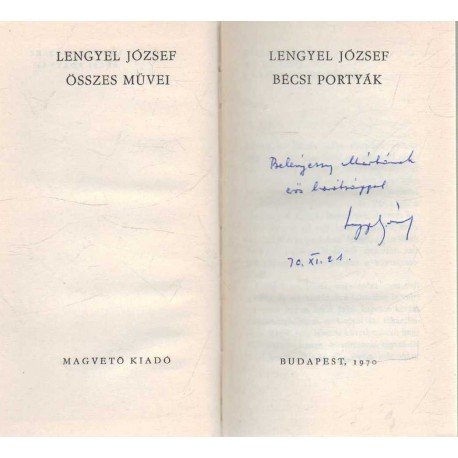 Bécsi portyák (dedikált)