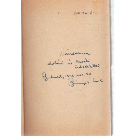 Harminc év (dedikált)