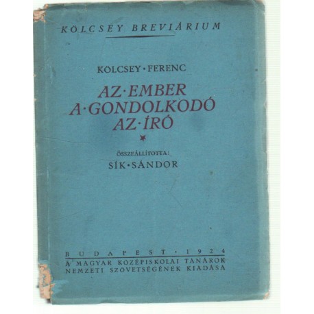 Az ember a gondolkodó az író