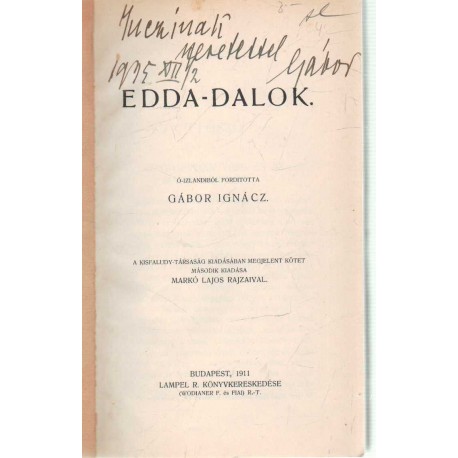 Edda-dalok (dedikált)
