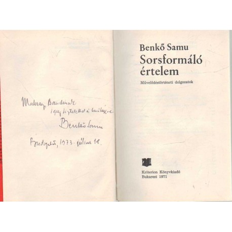 Sorsformáló értelem (dedikált)