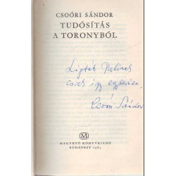 Tudósítás a toronyból(dedikált)