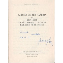 Bártfay László naplójából I-II. kötet (dedikált)
