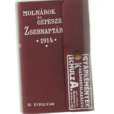 Molnárok és gépészek zsebnaptára az 1941. évre