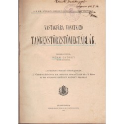 Vastagfára vonatkozó tangenstörzstömegtáblák (dedikált)