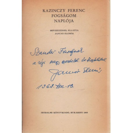 Fogságom naplója (dedikált)