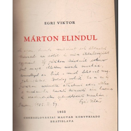 Márton elindul (dedikált)