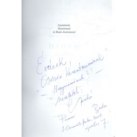 Hidak egymáshoz (dedikált)