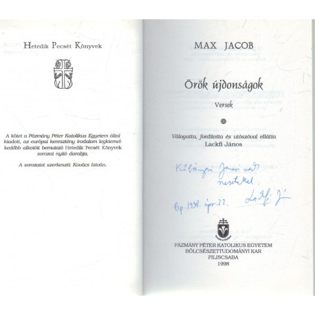 Örök újdonságok (dedikált)