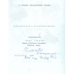 Antarktisz a filatéliában (dedikált)