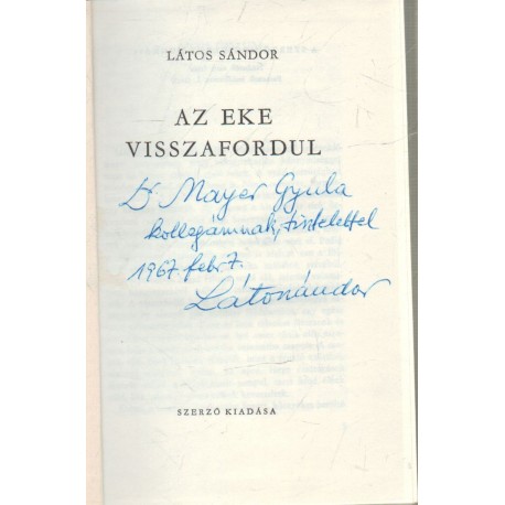 Az eke visszafordul (dedikált)