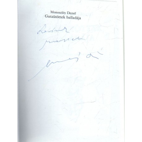 Gutaütöttek balladája (dedikált)