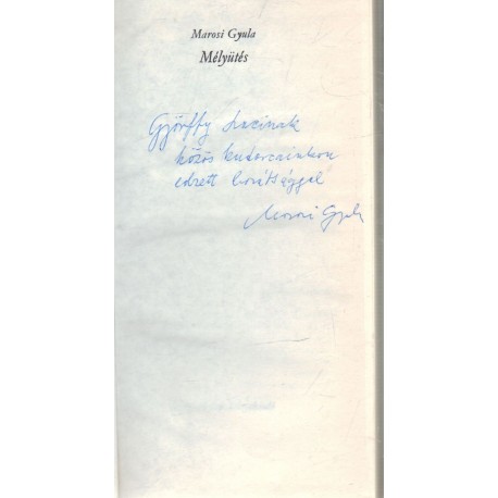 Mélyütés (dedikált)