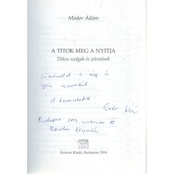 A titok meg a nyitja (dedikált)