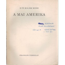 A mai Amerika (dedikált)