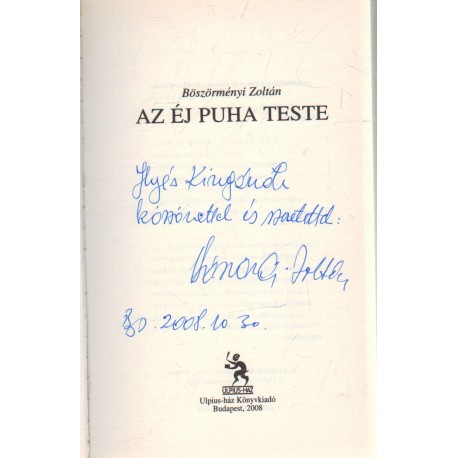 Az éj puha teste (dedikált)