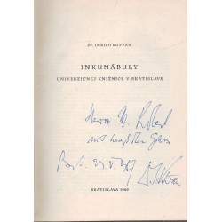 Inkunábuly (dedikált)