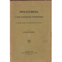 Prolegomena
