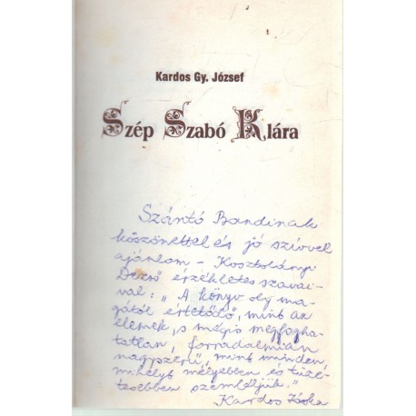 Szép Szabó Klára (dedikált)