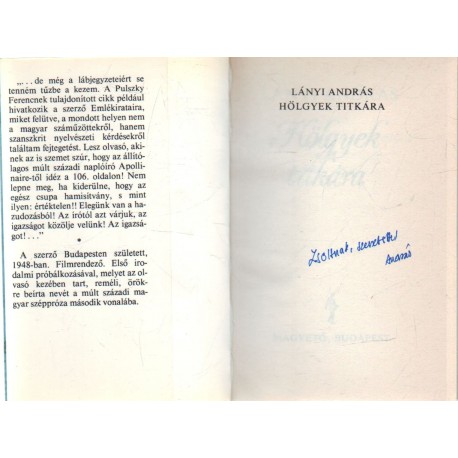 Hölgyek titkára (dedikált)