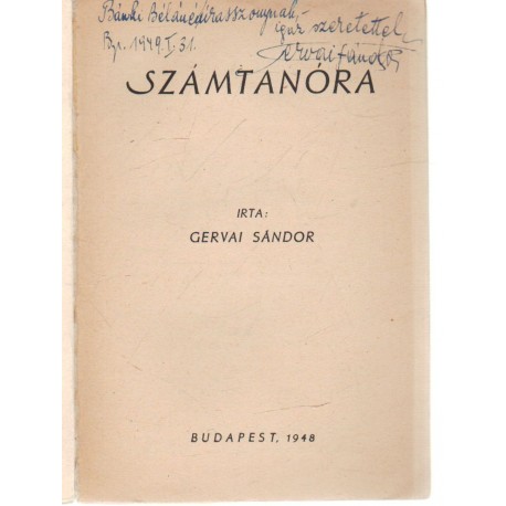 Számtanóra (dedikált)