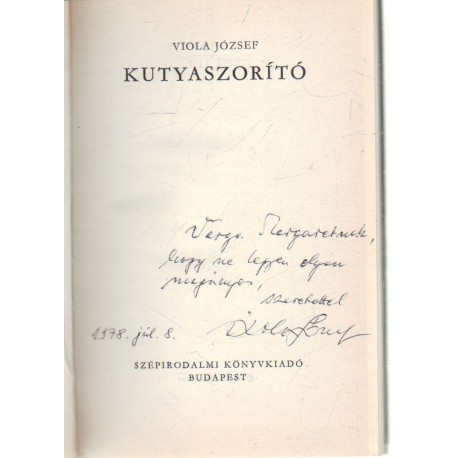 Kutyaszorító (dedikált)