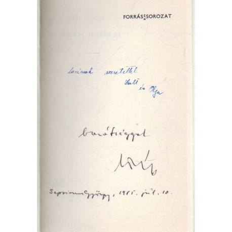 Töredékes emlékirat (dedikált)