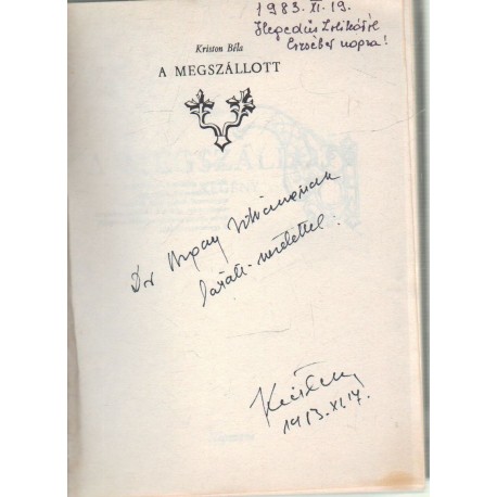 A megszállott (dedikált)