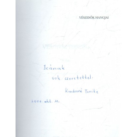 Vészidők hangjai (dedikált)