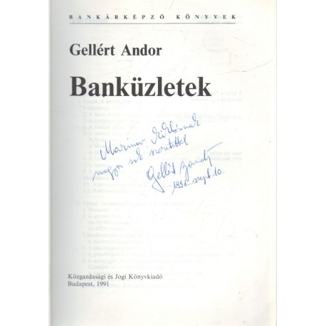 Banküzletek (dedikált)