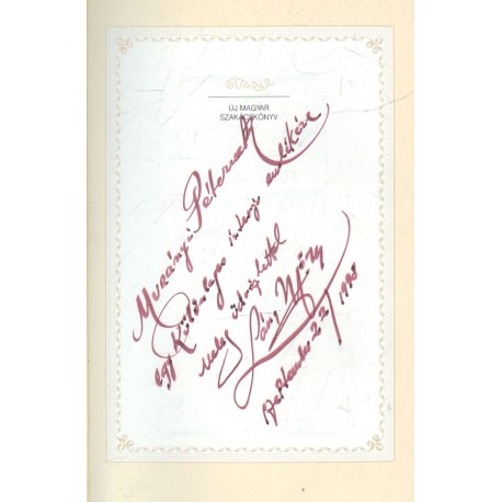 Új magyar szakácskönyv (dedikált)