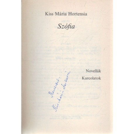 Szófia (dedikált)